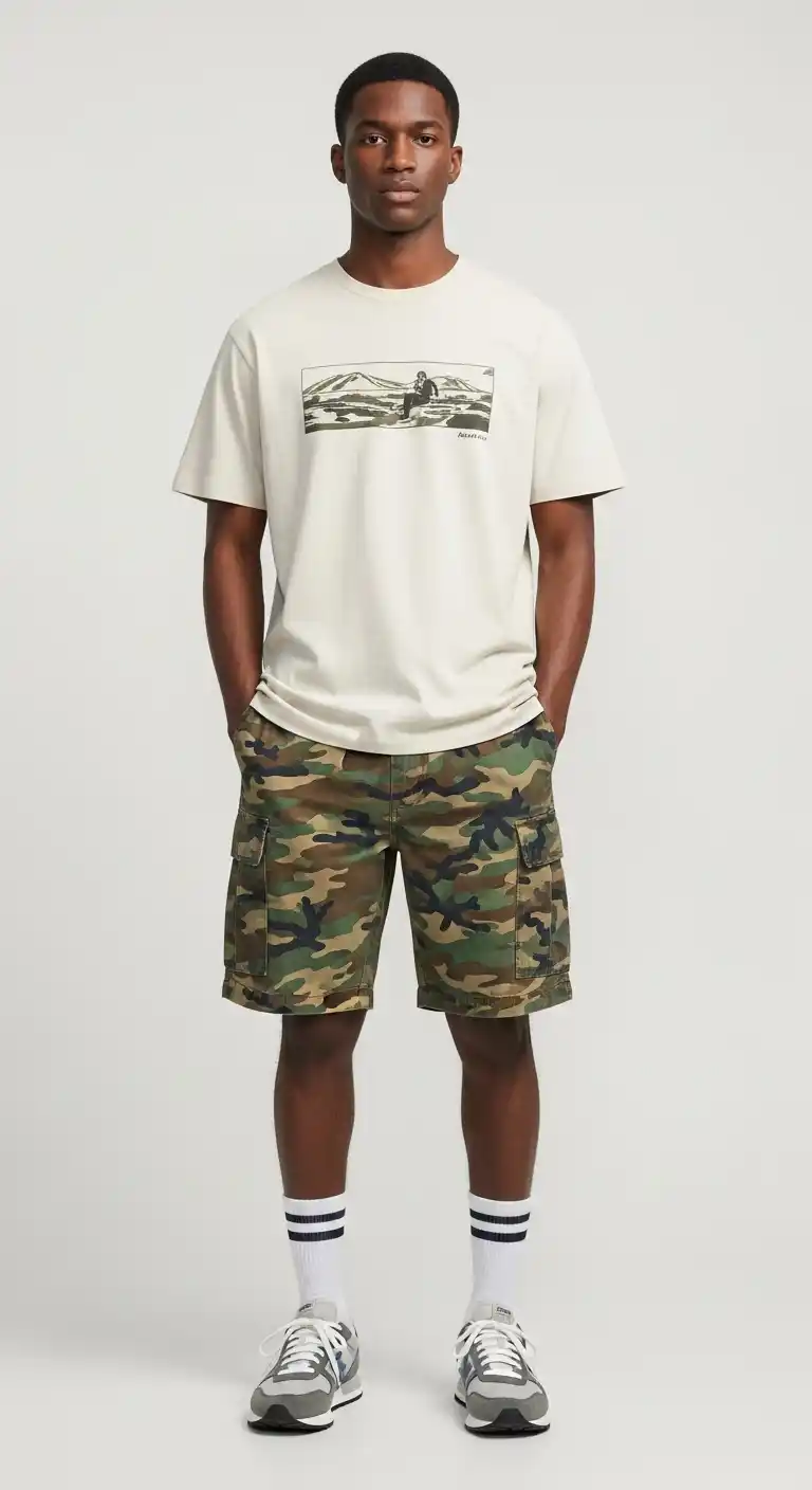 Outfit 4 Graphic Tee + Retro Runners