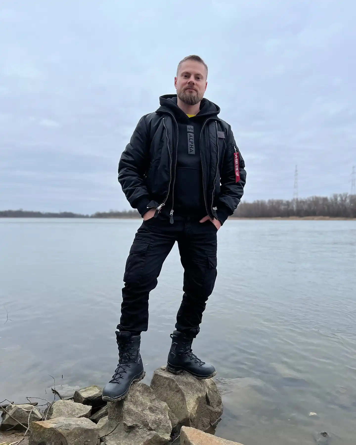 Techwear urban outfit men