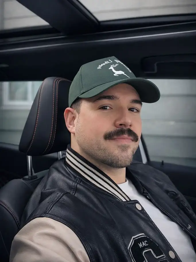 22 Mustache Ideas for Every Man That Turn Heads Fast 7 Rounded Dark Mustache Over a Short Beard Shadow