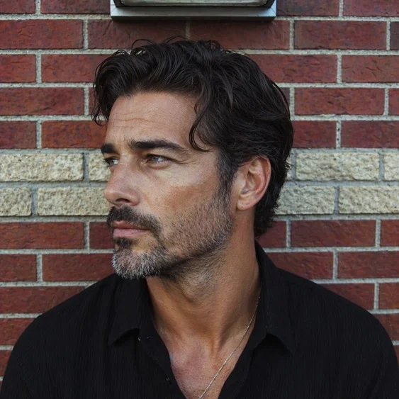 15 Hair Designs for Men (And Exactly What to Ask Your Barber For) 4 Grown Out Grey Waves Left Natural