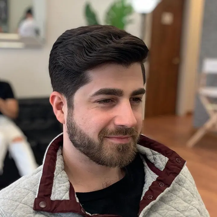 15 Straight Hair Cuts For Men Your Barber Will Understand 5 Textured Side Sweep With A Soft Taper