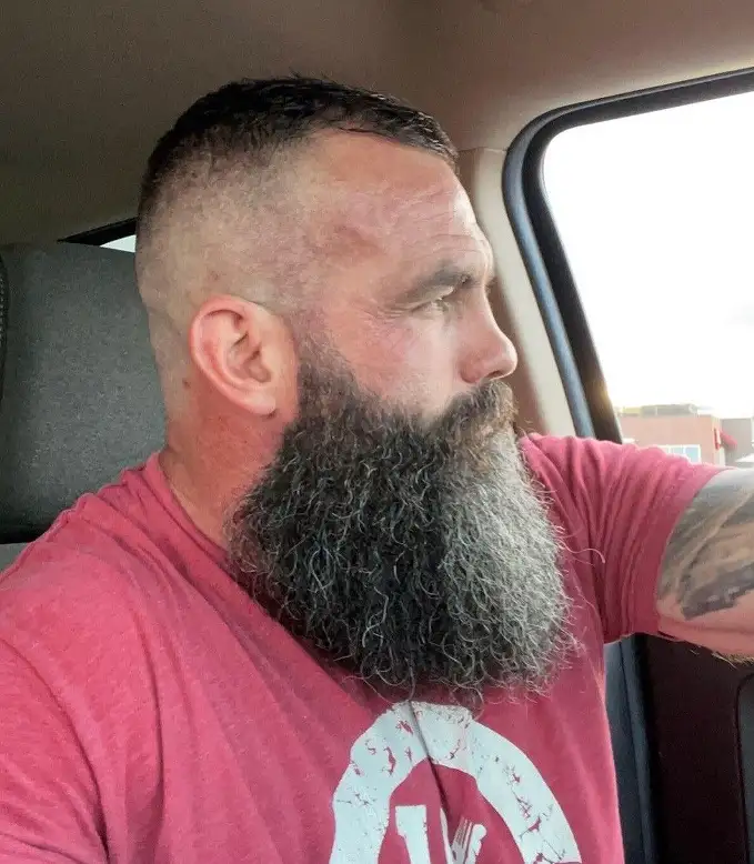 20 Long Beard Hairstyles for Men with Serious Style 6 The Bald Fade and Full Beard