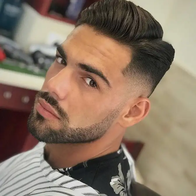 Short Beard Styles for Men: 35 Sharp Cuts for Every Face Shape 15 Pompadour and a Trimmed Beard That Balance Each Other