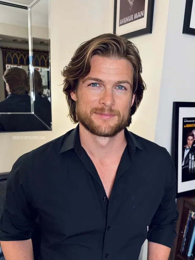 20 Wavy Hair Men Ideas That Look Natural and Stylish Now 9 The Swept Back Caramel Wave