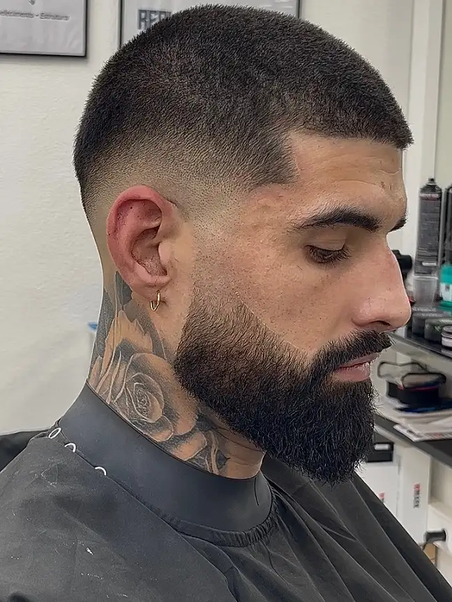 20 Trendy Buzzcut Hairstyles for Men for Every Face and Hairline 13 Buzz Cut With a Full Beard Blend