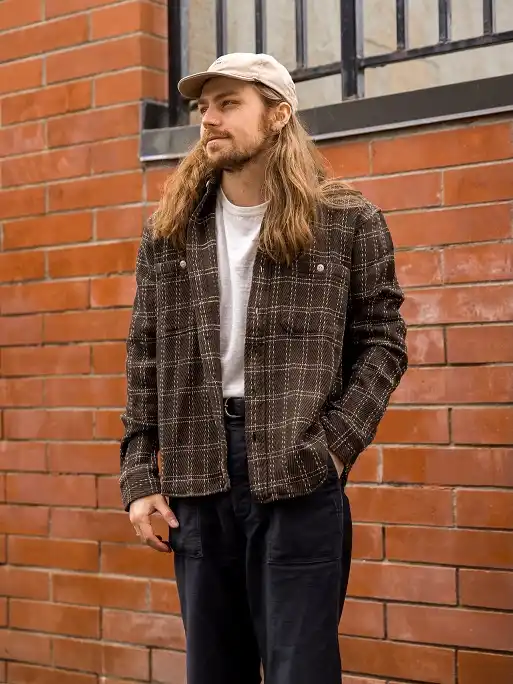 22 Men's Flannel Shirts Ideas for Fall You’ll Actually Wear 23 Textured Brown Overshirt, City Style