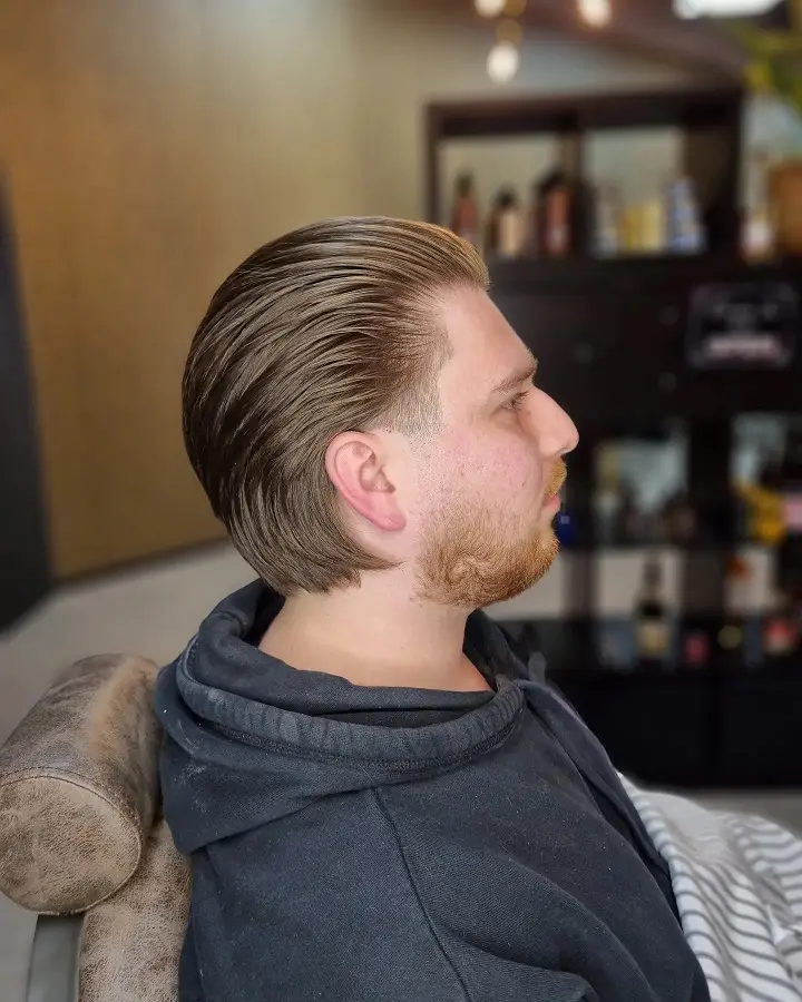 The Long Slick Back with Tapered Temples