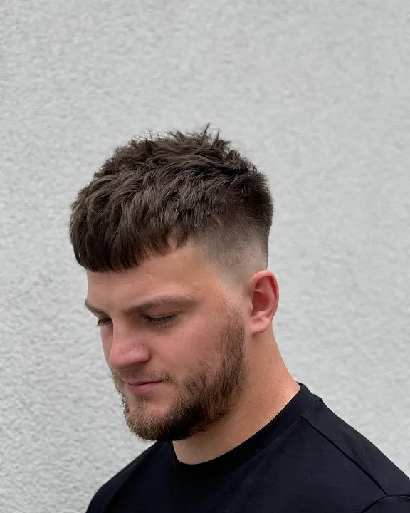 23 Trendy French Crop Hairstyles for Men to Try in 2026 17 Textured French Crop With a Beard