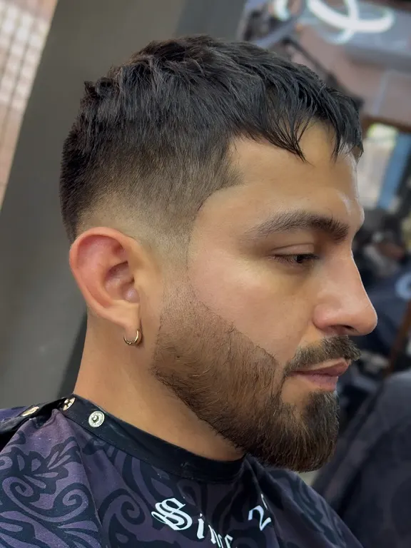 23 Trendy French Crop Hairstyles for Men to Try in 2026 14 French Crop With a Faded Beard Blend