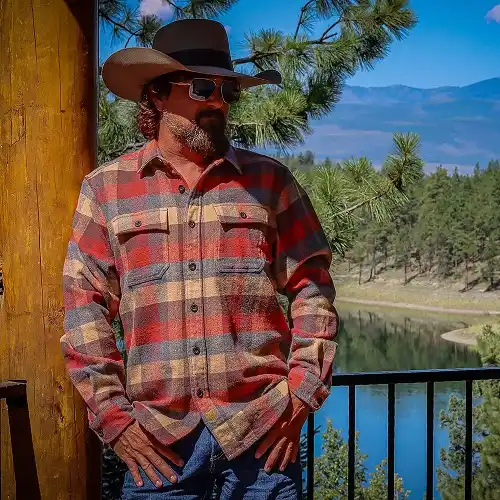 22 Men's Flannel Shirts Ideas for Fall You’ll Actually Wear 21 Warm Block Plaid by the Lake