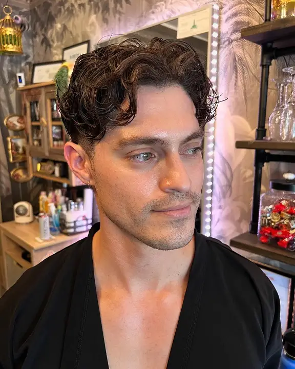 20 Wavy Hair Men Ideas That Look Natural and Stylish Now 12 The Soft Curl Top with Neat Sides