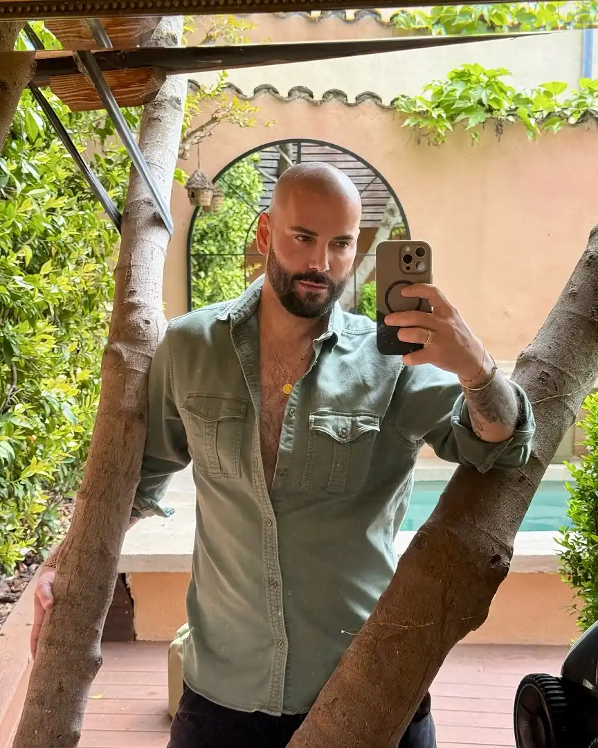 17 Bold Beard Styles for Bald Men to Stand Out 5 Short, Dense, and Sharp-Lined Beard for a Cleaner Edge