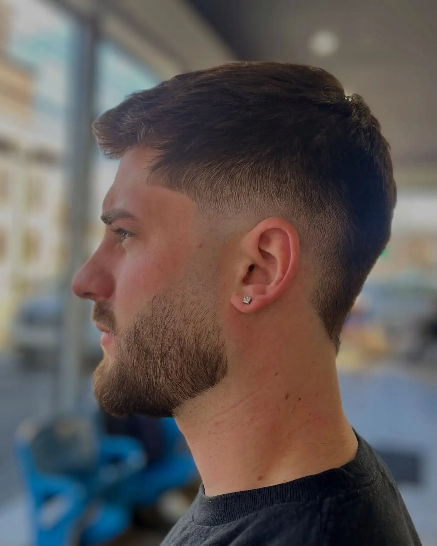 Short Beard Styles for Men: 35 Sharp Cuts for Every Face Shape 17 Short Beard With a High Neckline for a Sharper Jaw