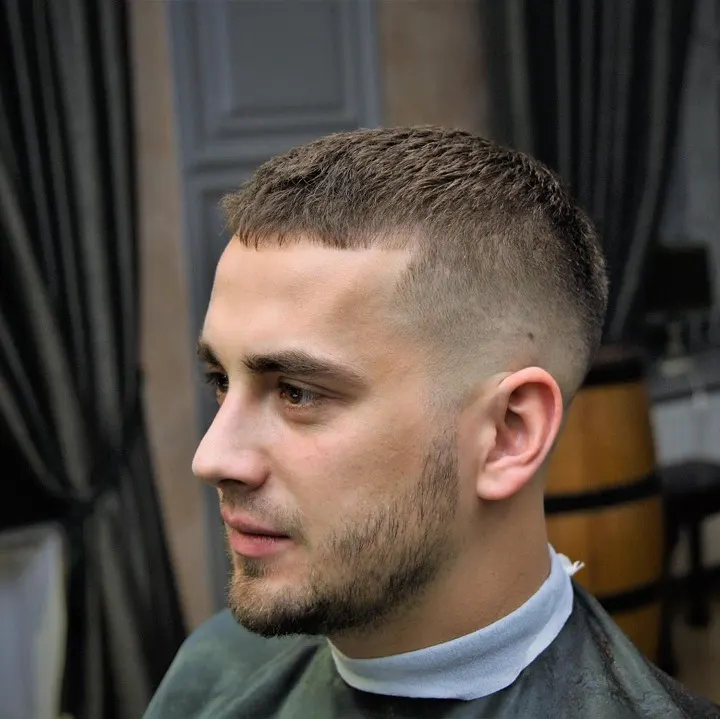 23 Trendy French Crop Hairstyles for Men to Try in 2026 18 Ultra Short French Crop With a High Skin Fade