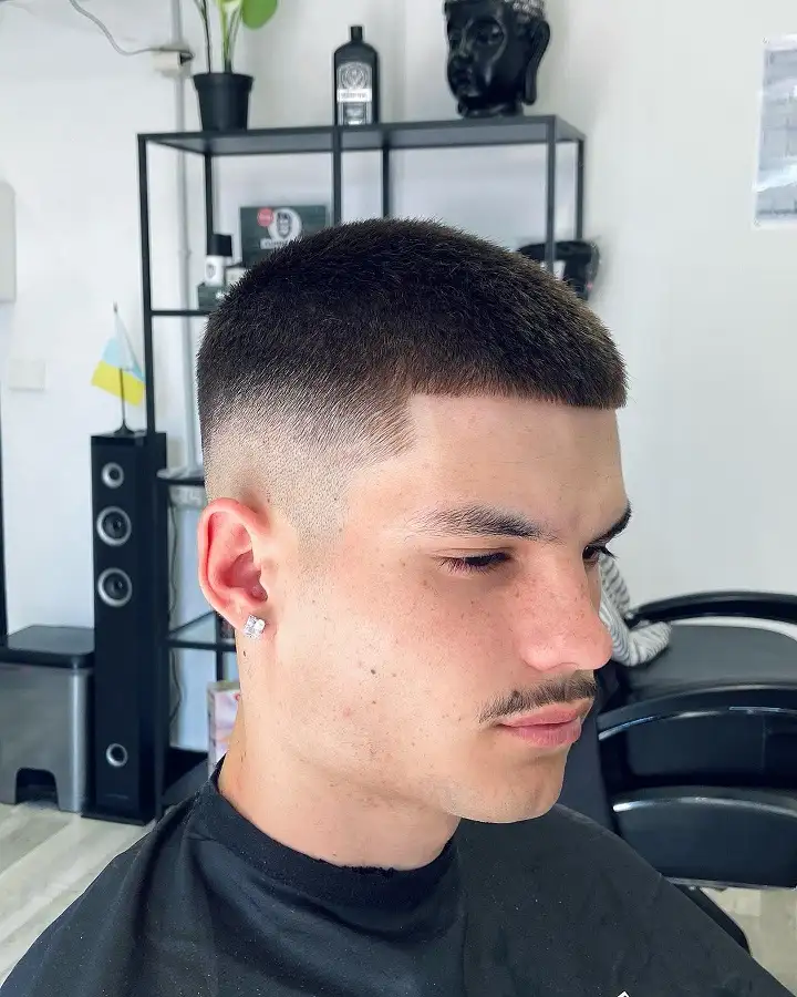 20 Trendy Buzzcut Hairstyles for Men for Every Face and Hairline 11 The Classic Induction Buzz for Fine or Thinning Hair
