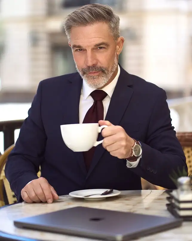 24 Timeless Old Money Haircuts for Men (With What to Ask Your Barber) 17 The Executive Side Part, a Timeless Old Money Haircut for Men Over 40