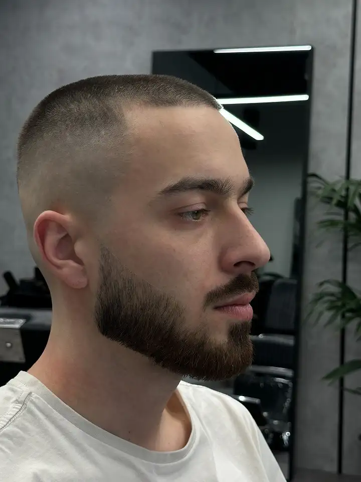 20 Trendy Buzzcut Hairstyles for Men for Every Face and Hairline 20 Buzz Cut With a Statement Beard