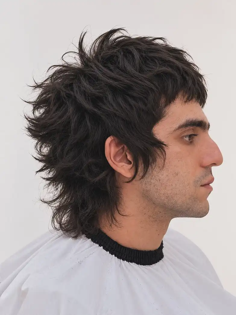 19 Wolfcut Hair for Men Styles Your Barber Will Actually Understand 3 Spiky Crown Wolf Cut With Serious Height on Top