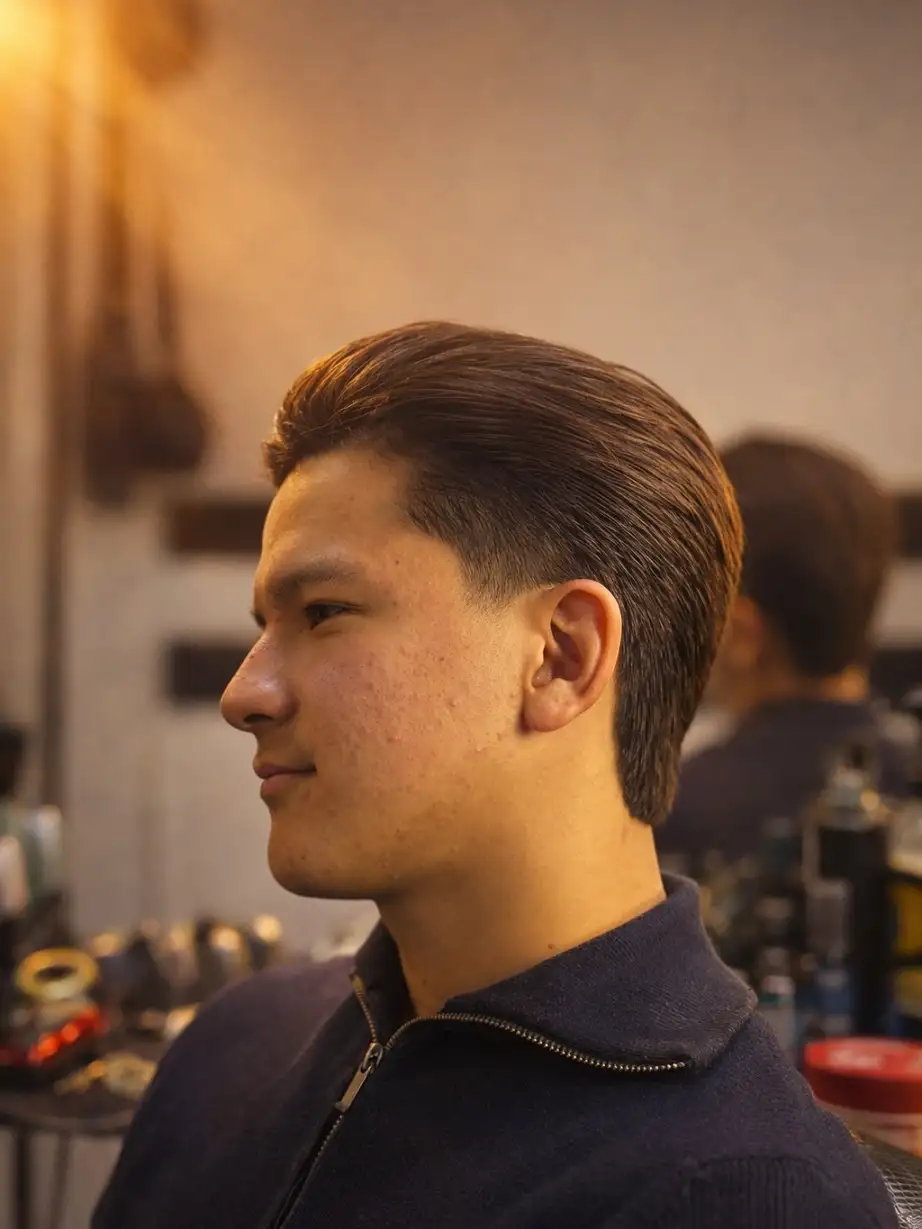 24 Timeless Old Money Haircuts for Men (With What to Ask Your Barber) 9 The Slick Back With a Low Scissor Taper