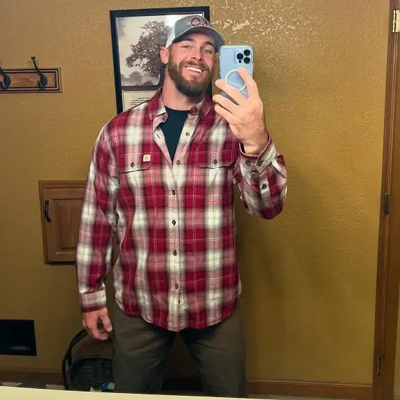 22 Men's Flannel Shirts Ideas for Fall You’ll Actually Wear 2 Classic Red Buttoned Over Black
