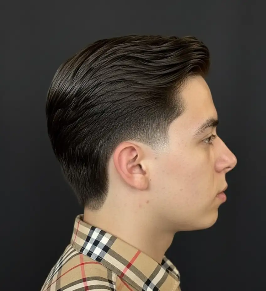 24 Timeless Old Money Haircuts for Men (With What to Ask Your Barber) 11 Rounded Brush Back With a Soft Low Taper