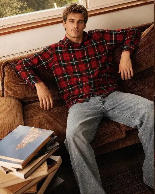 22 Men's Flannel Shirts Ideas for Fall You’ll Actually Wear 18 Tartan Red on a Lazy Couch Day