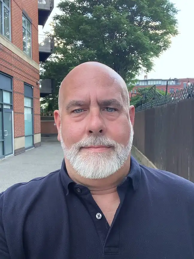 17 Bold Beard Styles for Bald Men to Stand Out 4 Full White Beard, Trimmed Close and Kept Neat