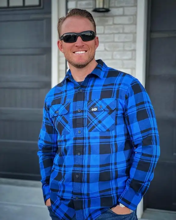 22 Men's Flannel Shirts Ideas for Fall You’ll Actually Wear 17 Bright Blue Buffalo Check