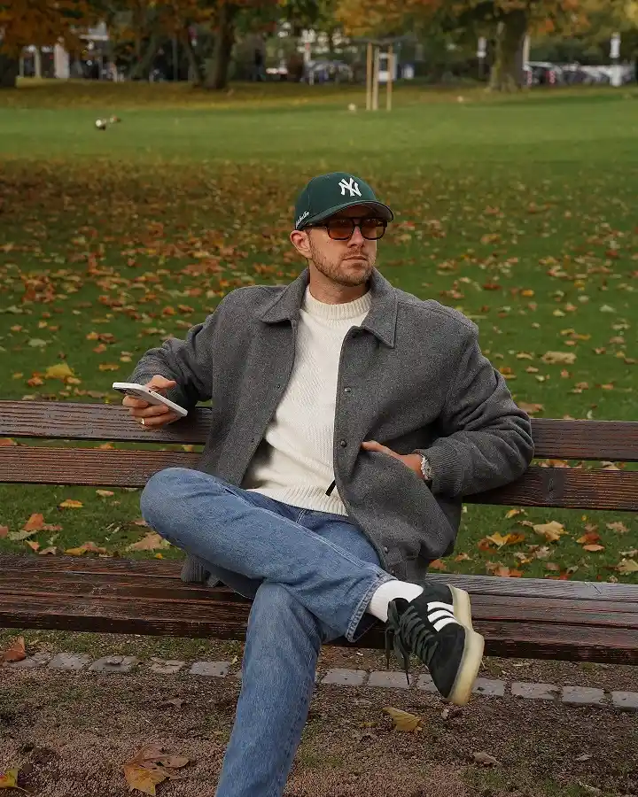 16 Casual Fall Outfit Ideas for Men That Feel Effortless Now 8 Throw a Boxy Wool Jacket Over a Turtleneck