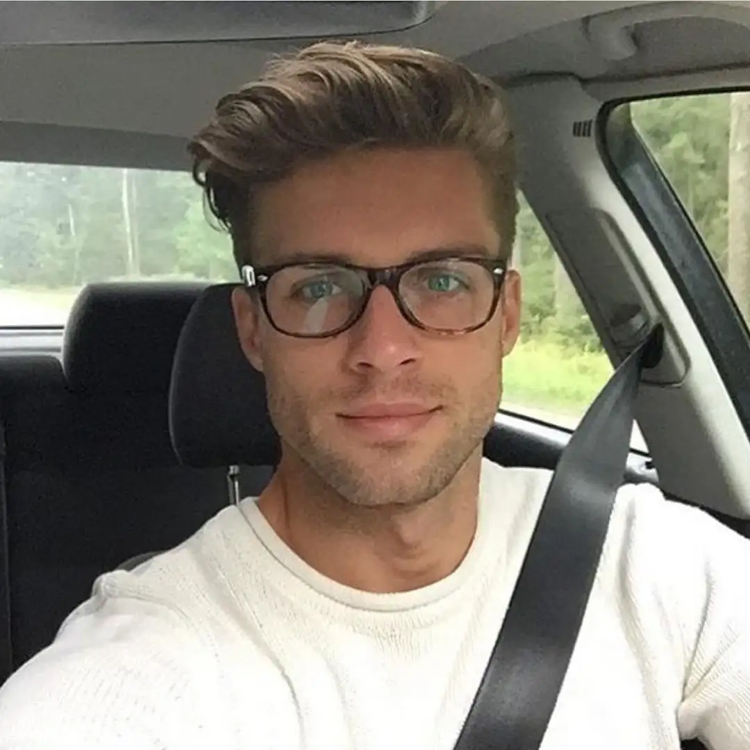 16 Awesome Quiff Hairstyles for Men That Never Miss Today 7 Swept Back Quiff That Sits Well With Glasses