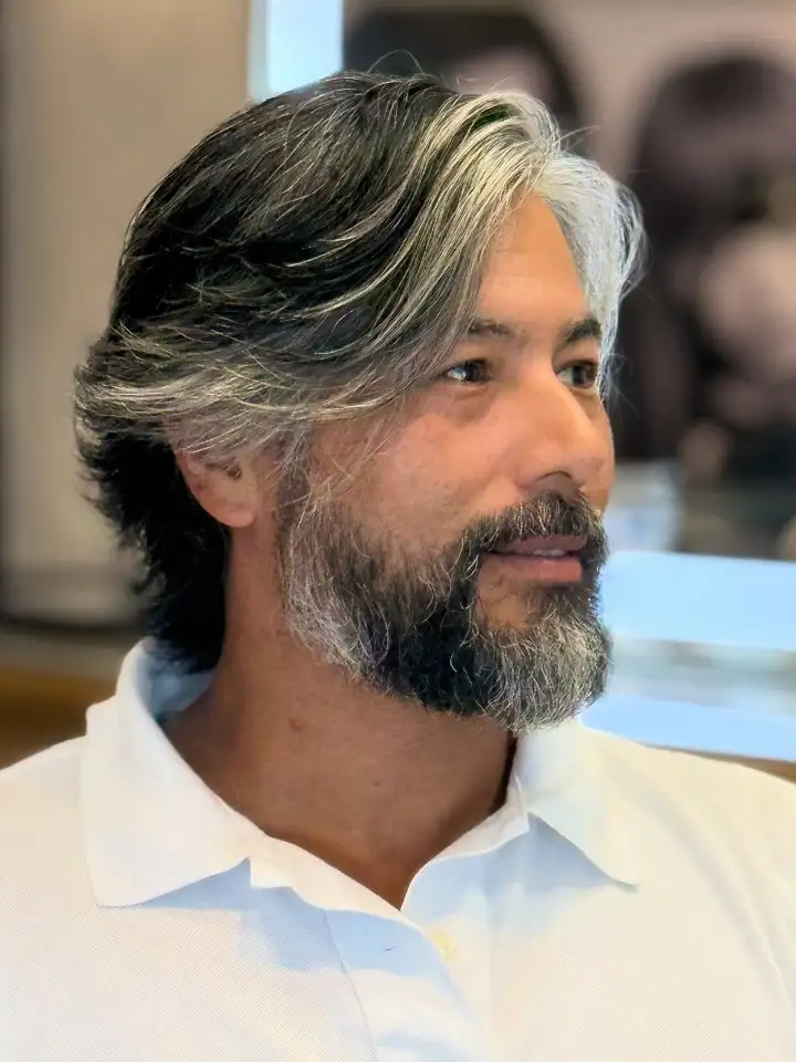 24 Timeless Old Money Haircuts for Men (With What to Ask Your Barber) 12 Grown Out Layers for Salt and Pepper Hair