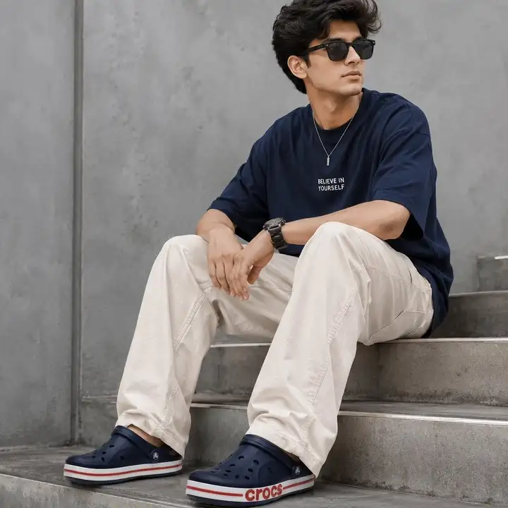 Dress Up Sporty Crocs With Real Trousers