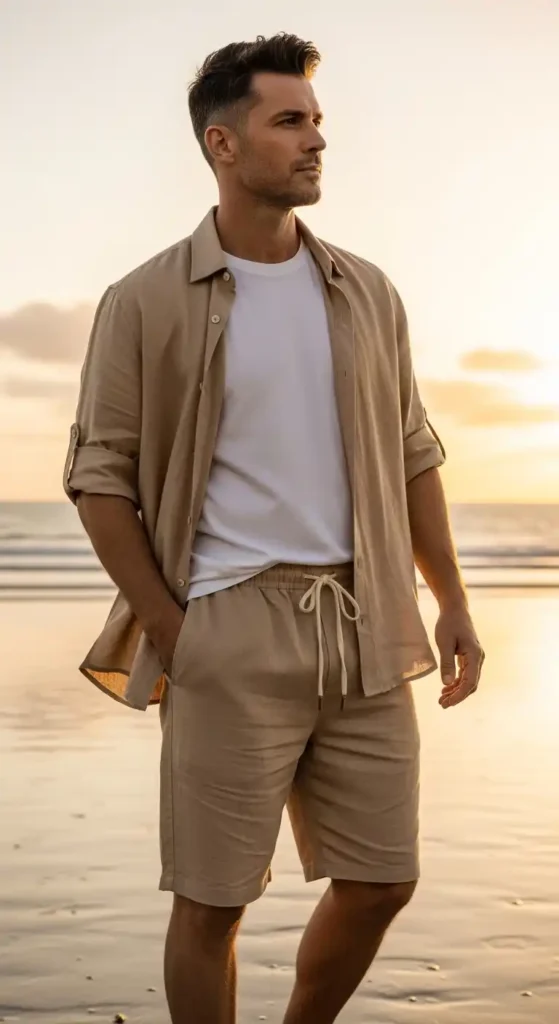 7 Summer Outfit Ideas for Dads You’ll Actually Wear 2 Light-Layered Linen Set That Feels Like a Vacation You Can Wear All Week