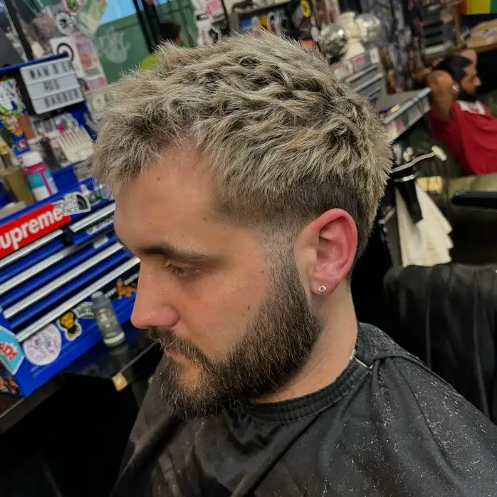 21 Stylish Frosted Tips Hair for Men You Need to Try 9 Curly Mullet With Fine Blonde Pieces