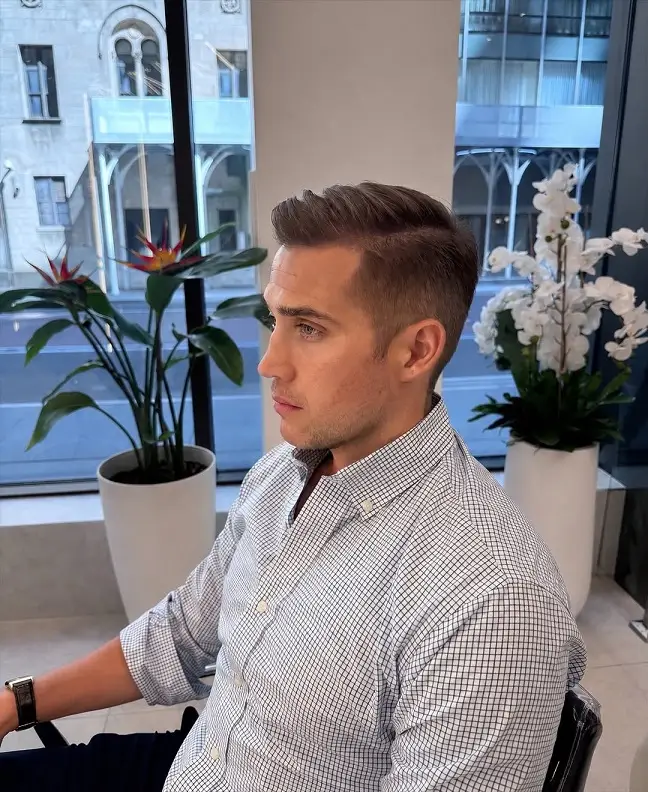 23 Sharp Gentleman Haircuts That Never Go Out of Style 15 Office Ready Quiff With a Taper Fade