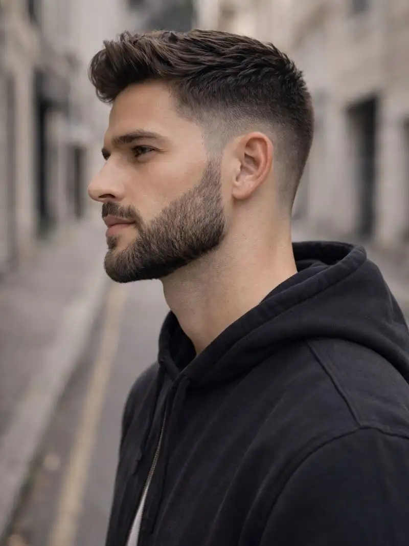 21 Masculine Haircuts for Men Over 30 That Look Sharp, Not Dated 5 Brushed Up Crop with a Clean Mid Fade