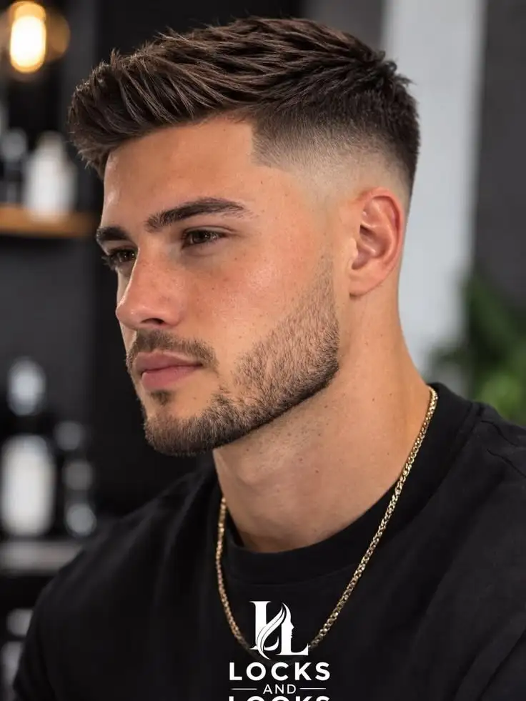 21 Masculine Haircuts for Men Over 30 That Look Sharp, Not Dated 3 Textured Spiky Quiff with a Mid Taper Fade