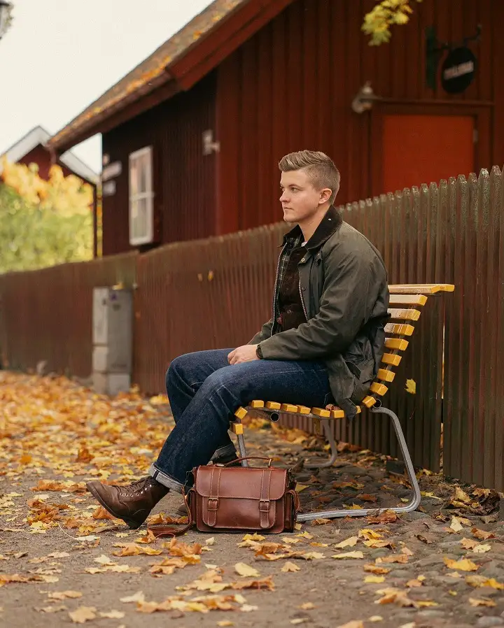 The Waxed Jacket and Corduroy Collar Combo for Cooler Country Days