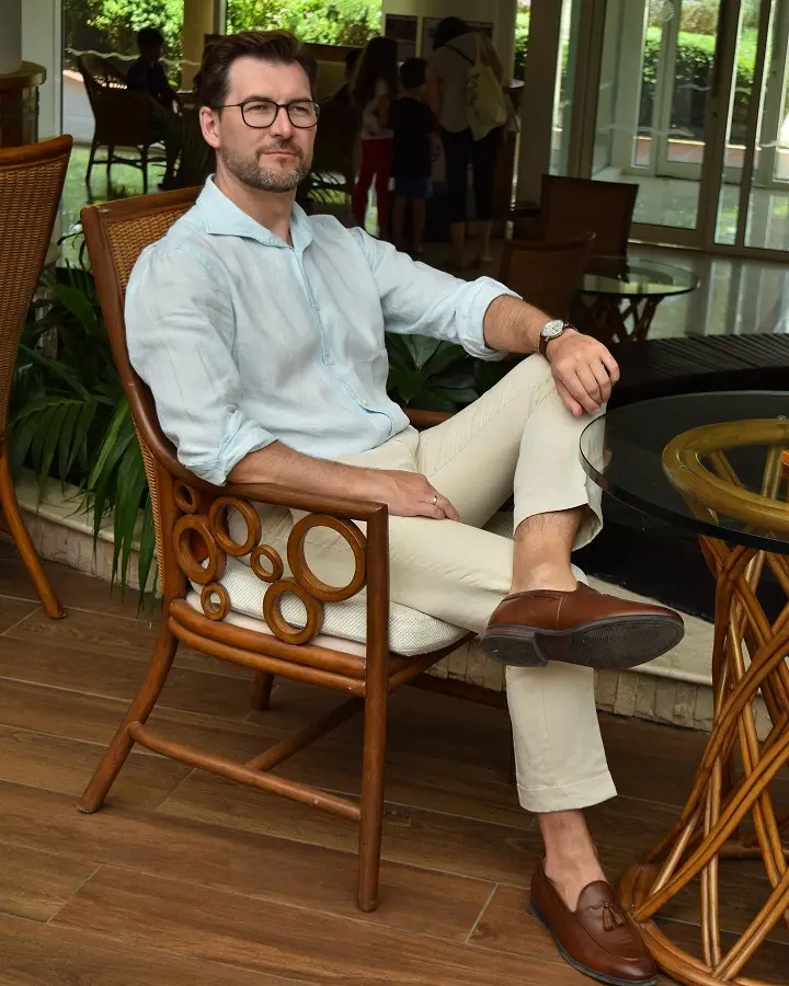 Linen, No Tie, and Ankle Pants for the Days AC Can't Keep Up