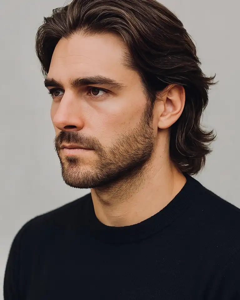 Swept-Back Mid Length With Layered Ends