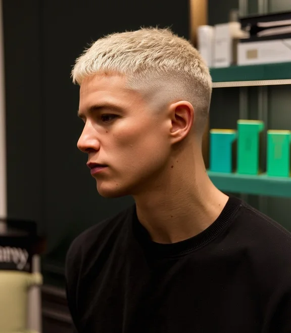 15 Cool Blonde Hair Ideas for Men That Look Fresh, Not Bleached 3 Bleached French Crop With a High Skin Fade