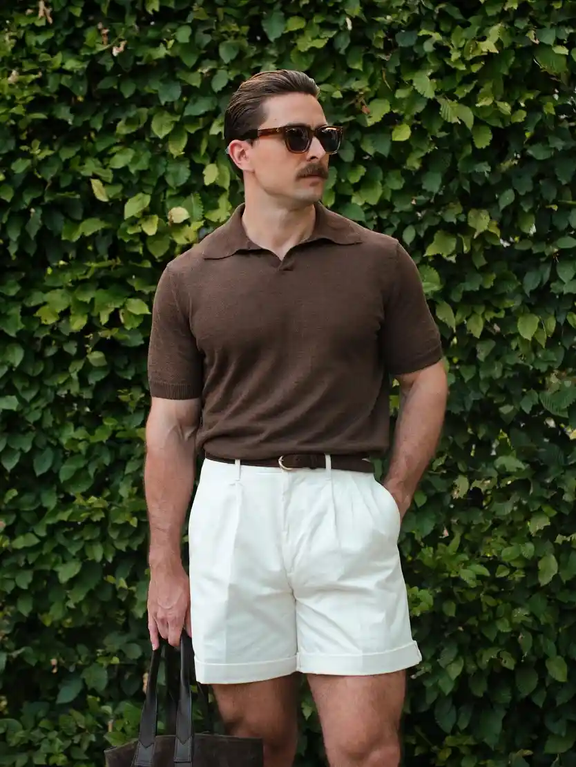 Knit Polo and Tailored Shorts, the Grown Up Version
