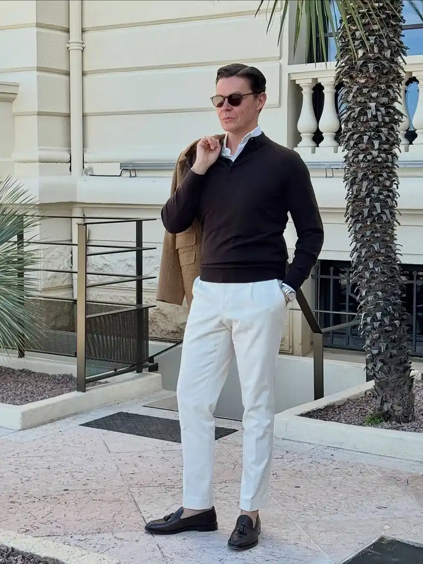 Drape Your Jacket Instead of Wearing It for a Polished but Relaxed Finish