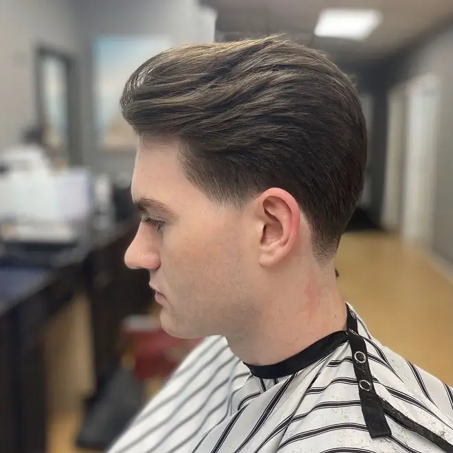 23 Sharp Gentleman Haircuts That Never Go Out of Style 8 Grown Out Taper With Brushed Back Flow