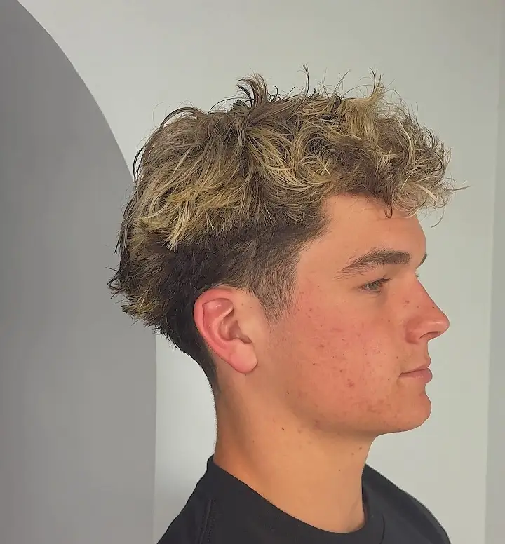 21 Stylish Frosted Tips Hair for Men You Need to Try 11 Heavy Blonde on the Top Layer Only