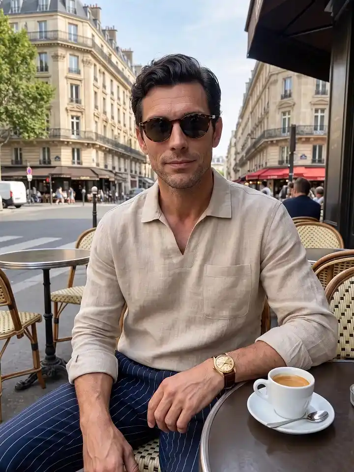 22 Coffee Date Outfits for Men That Make a Great First Impression 22 The Popover Shirt That Splits the Difference Between Dressy and Off Duty