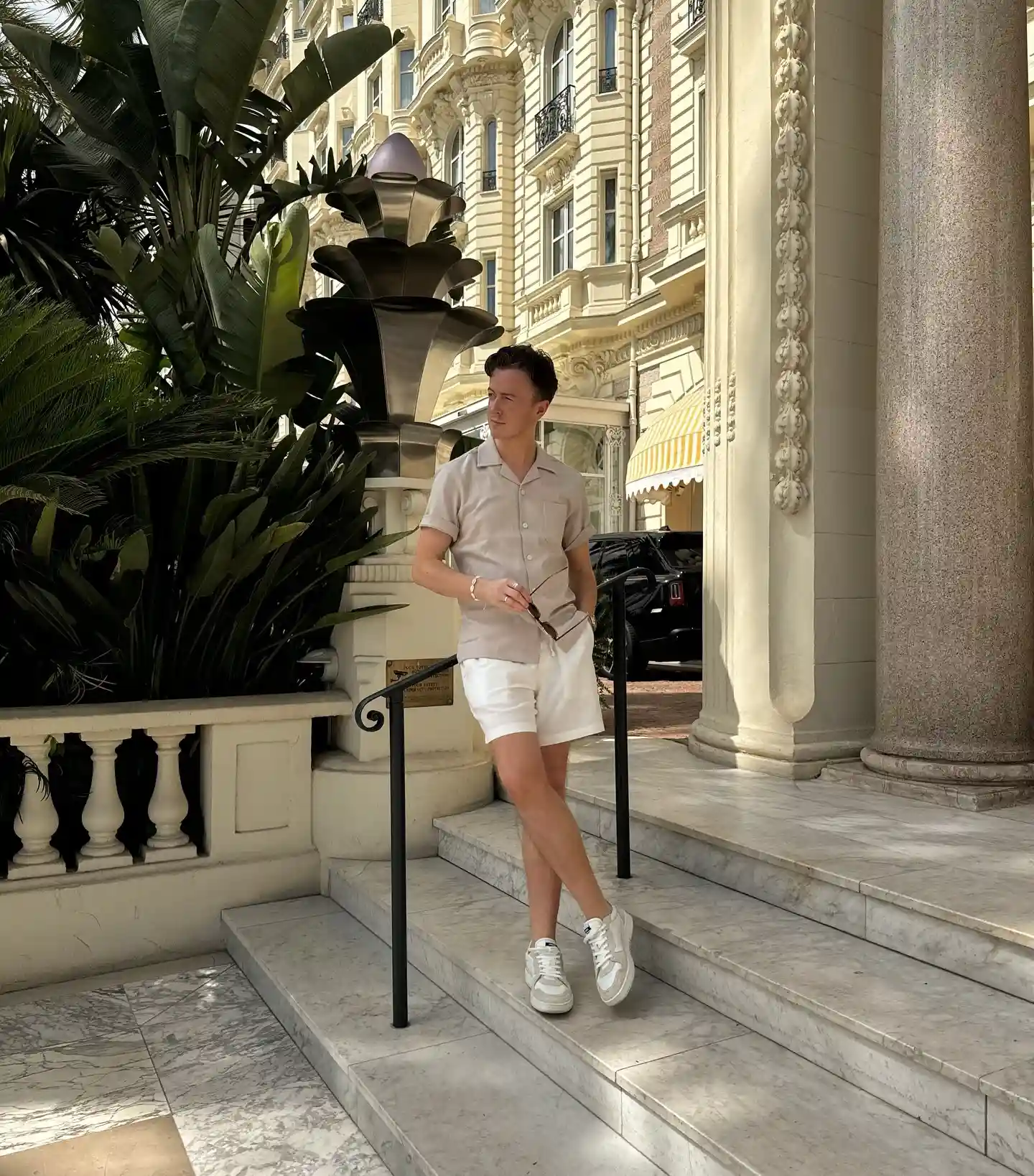 4. Camp Collar Shirt With Tailored Shorts for a Dressed Up Summer Day
