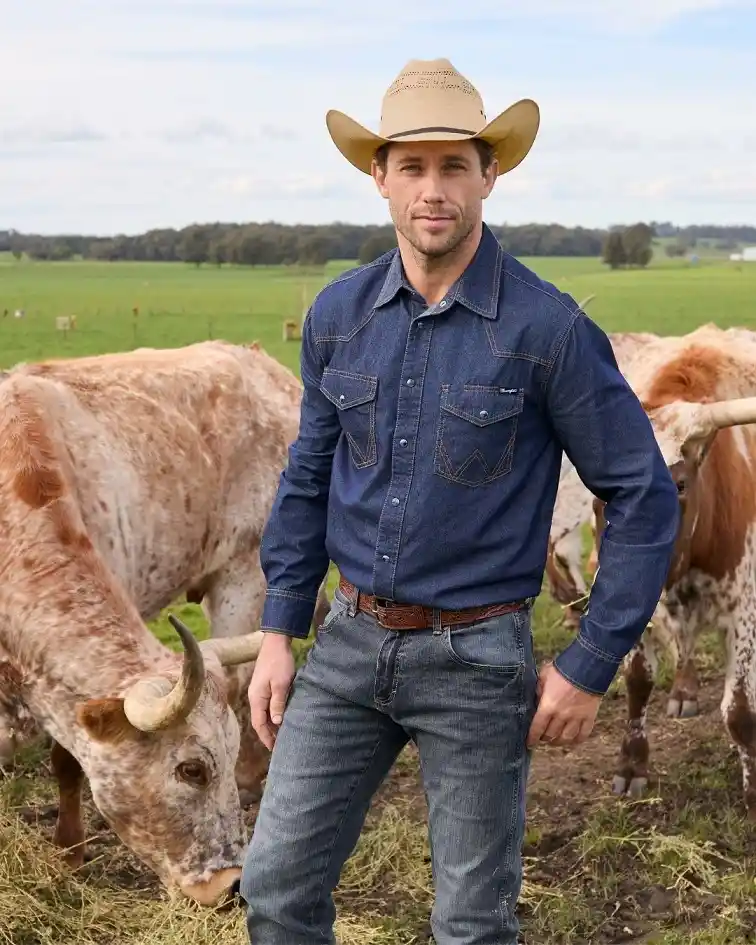 Double Denim Done Right, Because Two Different Washes Make All the Difference