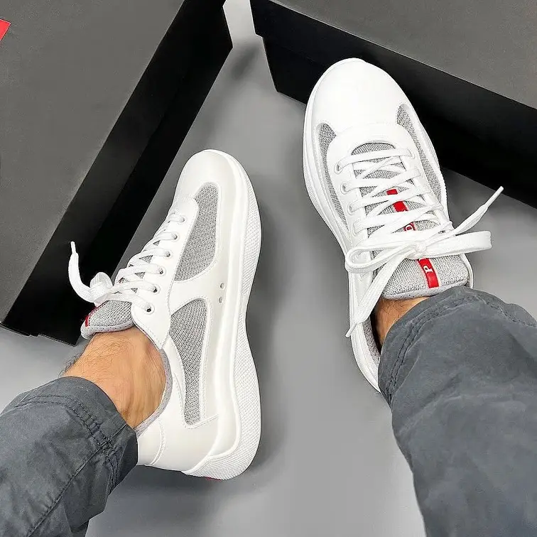 Prada America's Cup: Technical Mesh Meets White Leather