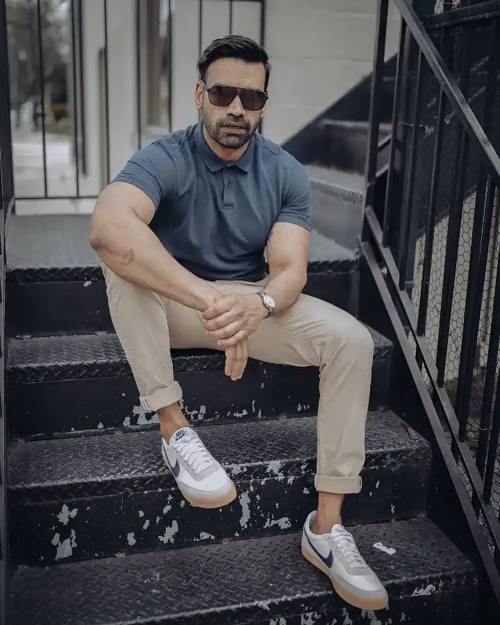 A Low-Profile White Sneaker That Makes Chinos Look Pulled Together
